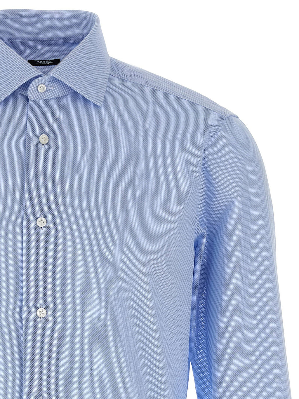 Barba Barba Honeycomb Cotton Shirt