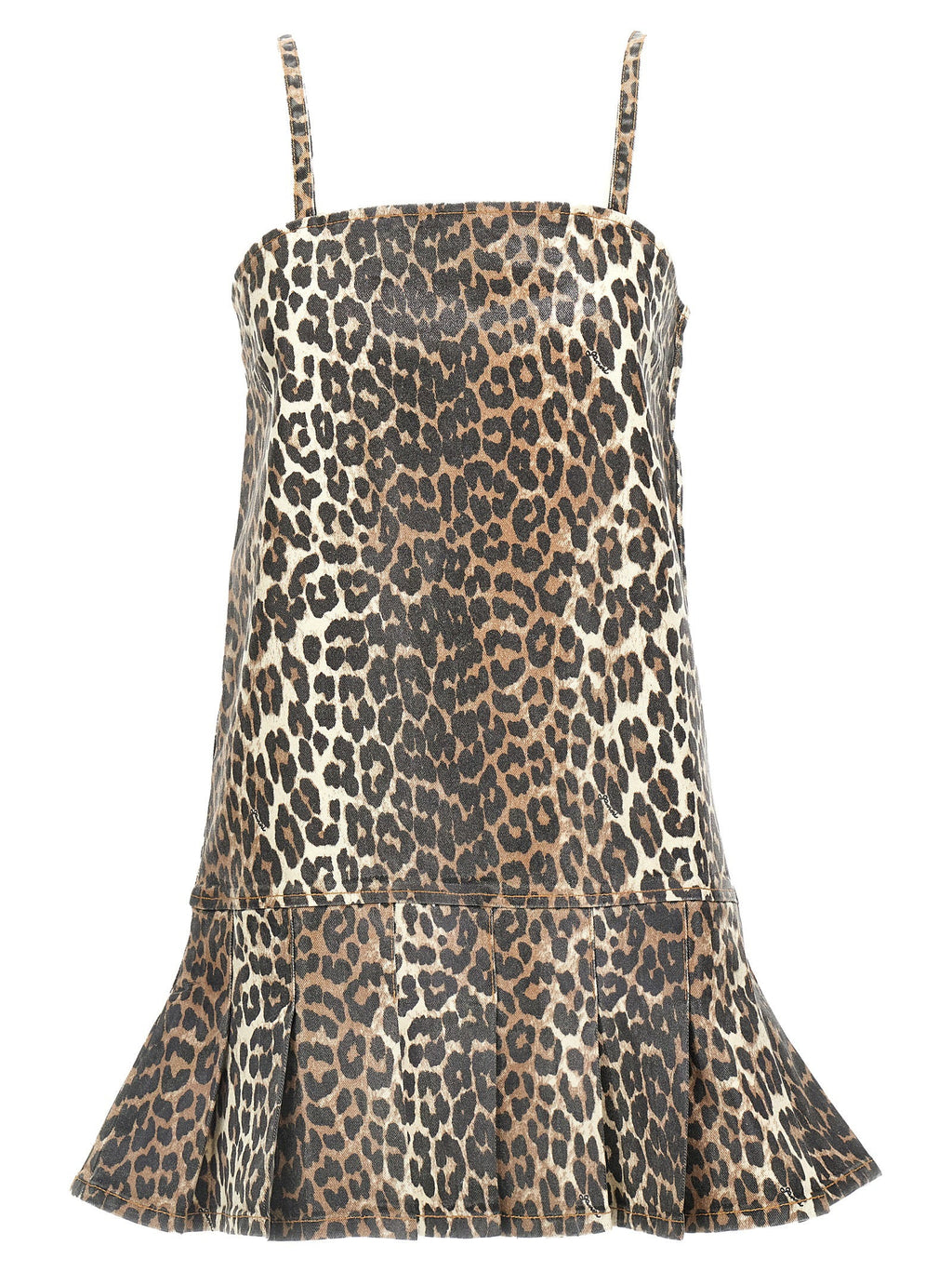 Ganni Ganni Leopard Mini Dress