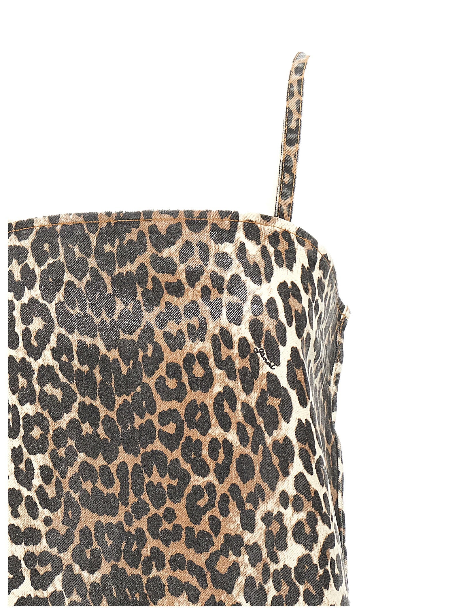 Ganni Ganni Leopard Mini Dress