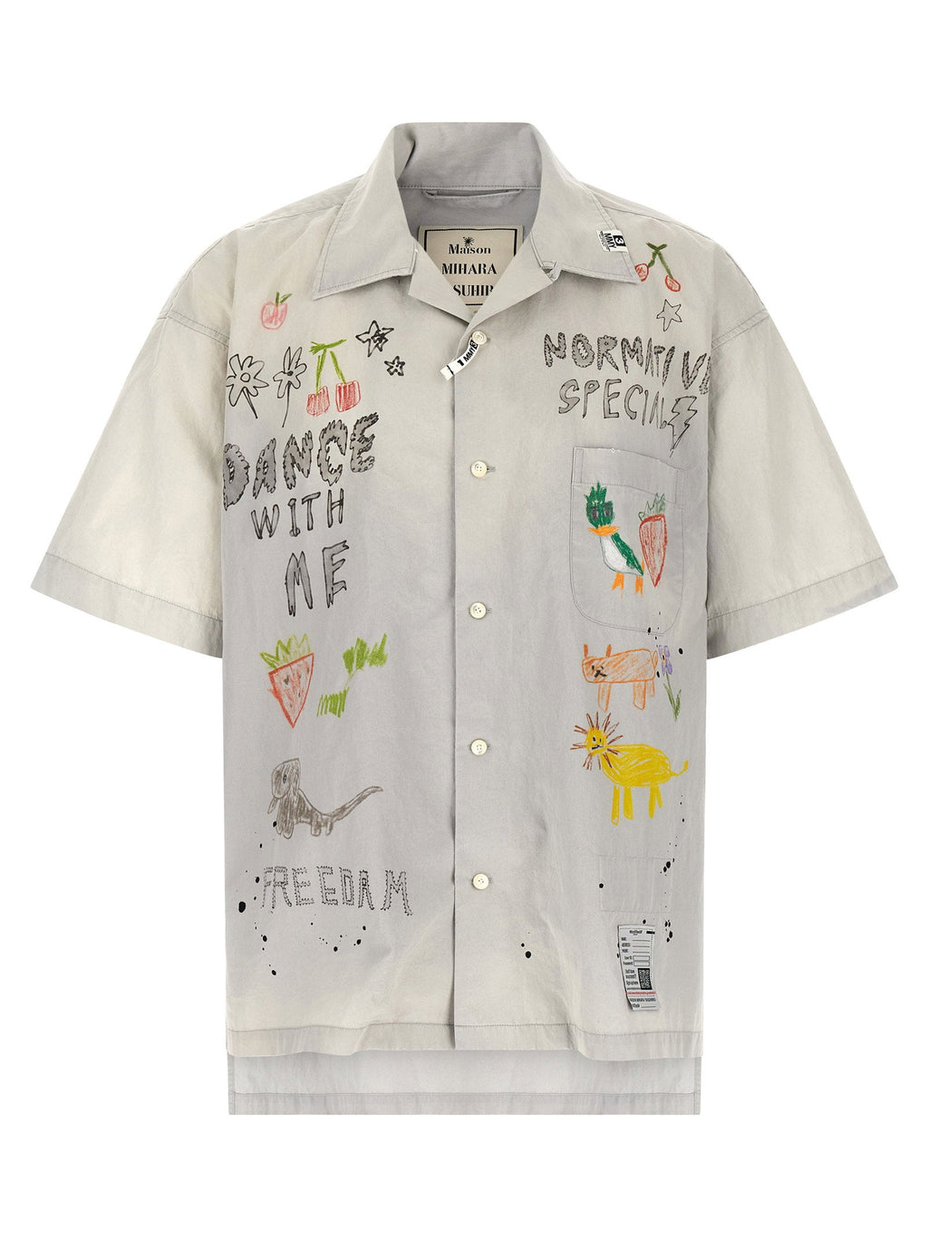 Maison Mihara Yasuhiro Maison Mihara Yasuhiro Graffiti Print Shirt