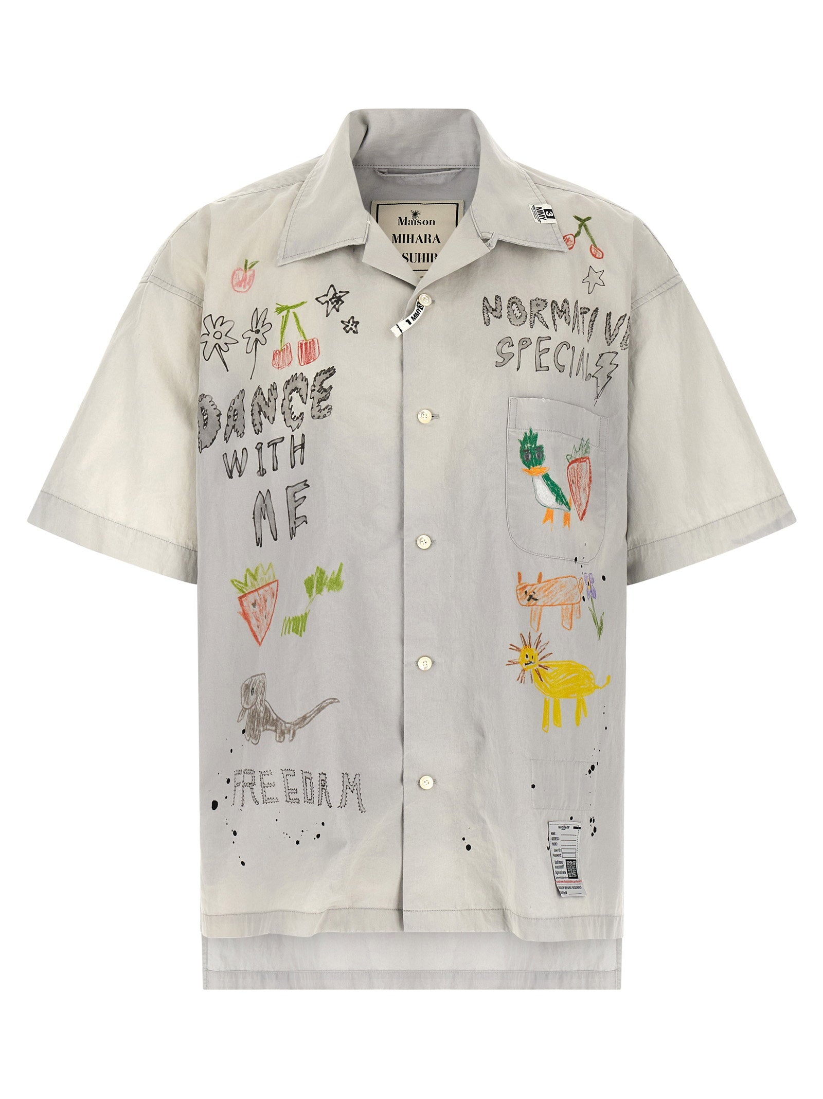 Maison Mihara Yasuhiro Maison Mihara Yasuhiro Graffiti Print Shirt