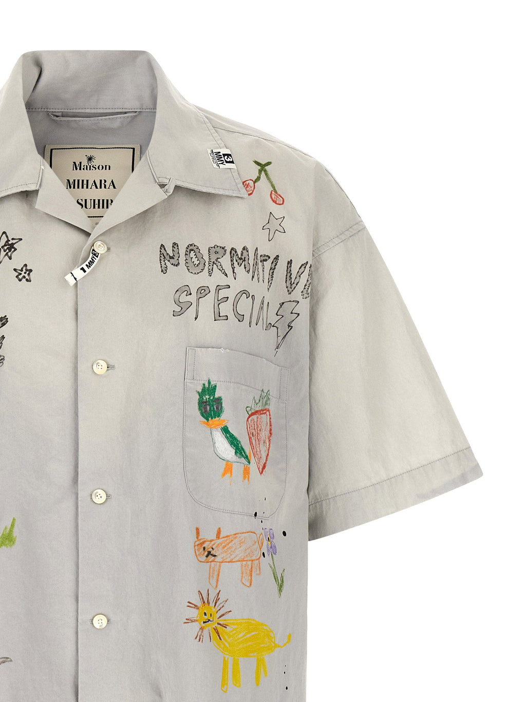 Maison Mihara Yasuhiro Maison Mihara Yasuhiro Graffiti Print Shirt