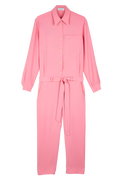 Embroidered Mesh Back Jumpsuit