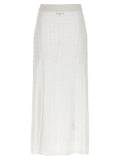 Ganni Ganni Shiny Pointelle Knit Skirt