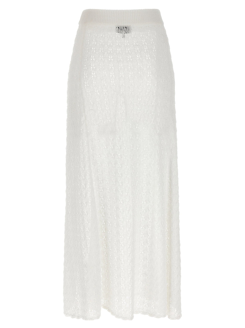 Ganni Ganni Shiny Pointelle Knit Skirt