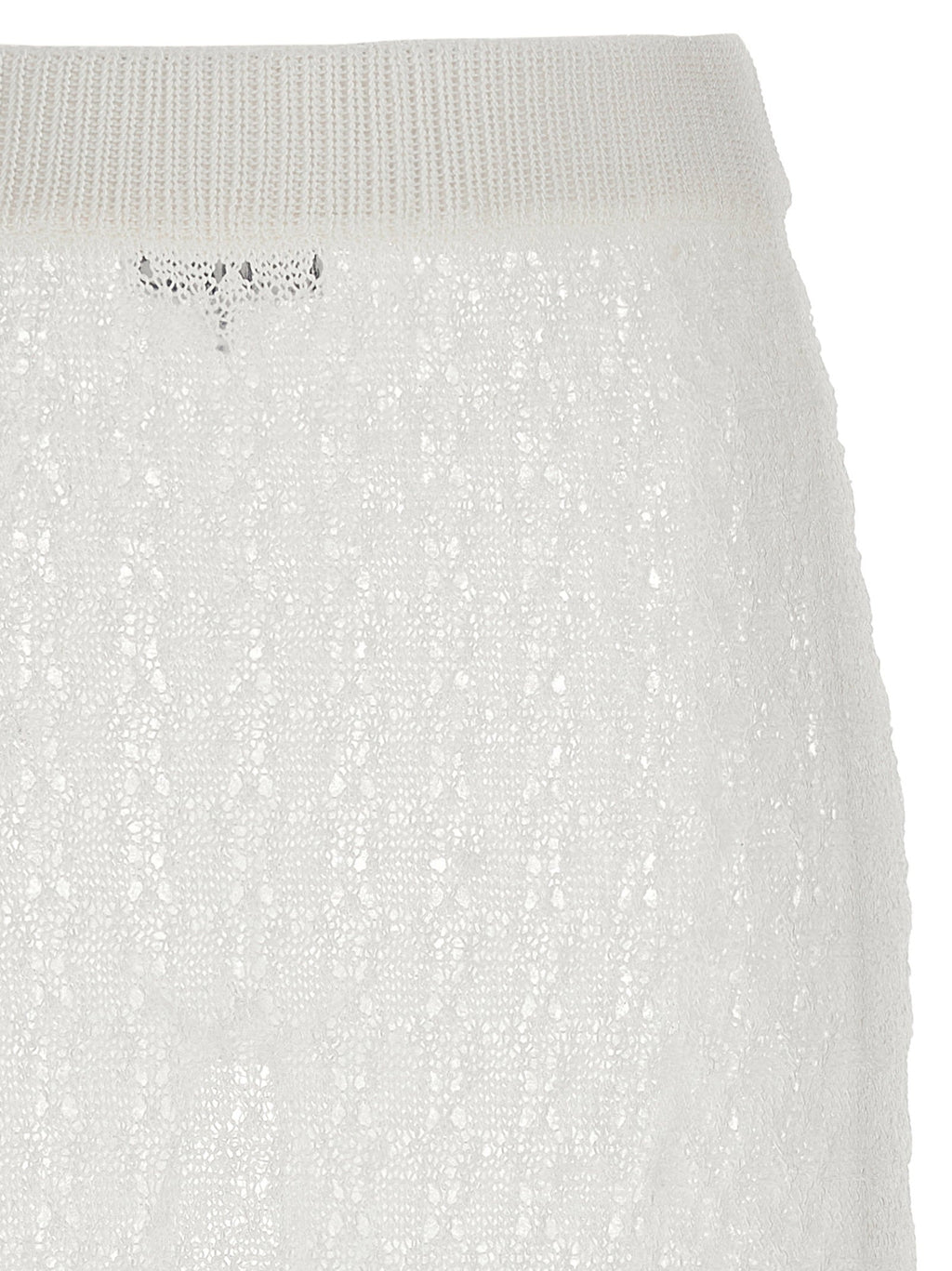 Ganni Ganni Shiny Pointelle Knit Skirt