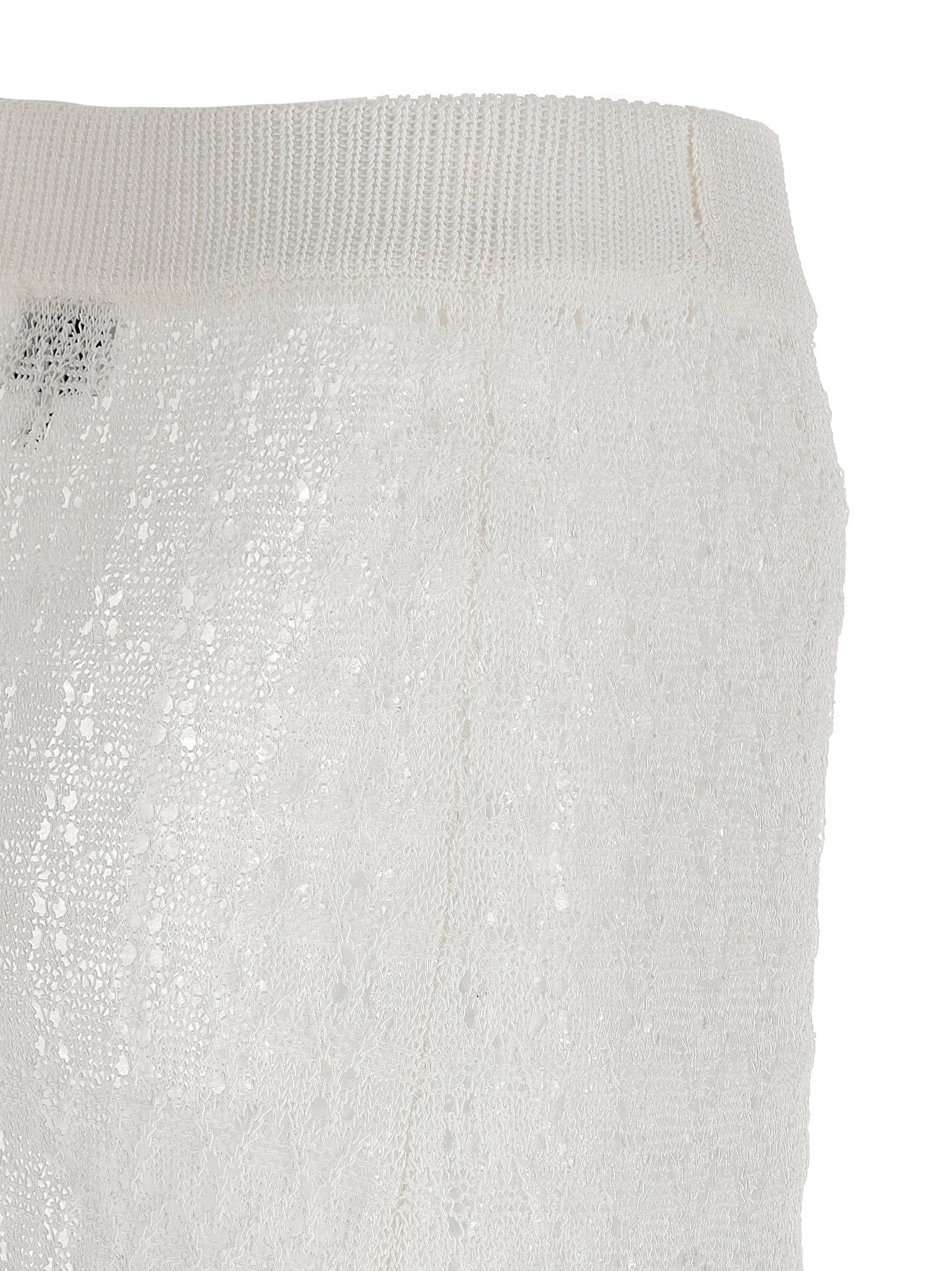Ganni Ganni Shiny Pointelle Knit Skirt
