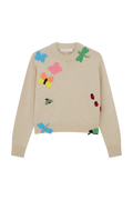 Insect Crochet Trim Jumper