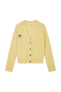 Embroidered My Happy Place Cashmere Blend Cardigan