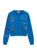Cardigan With Cut Out Embroidery