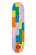 Color Block Knitted Covered Skateboard