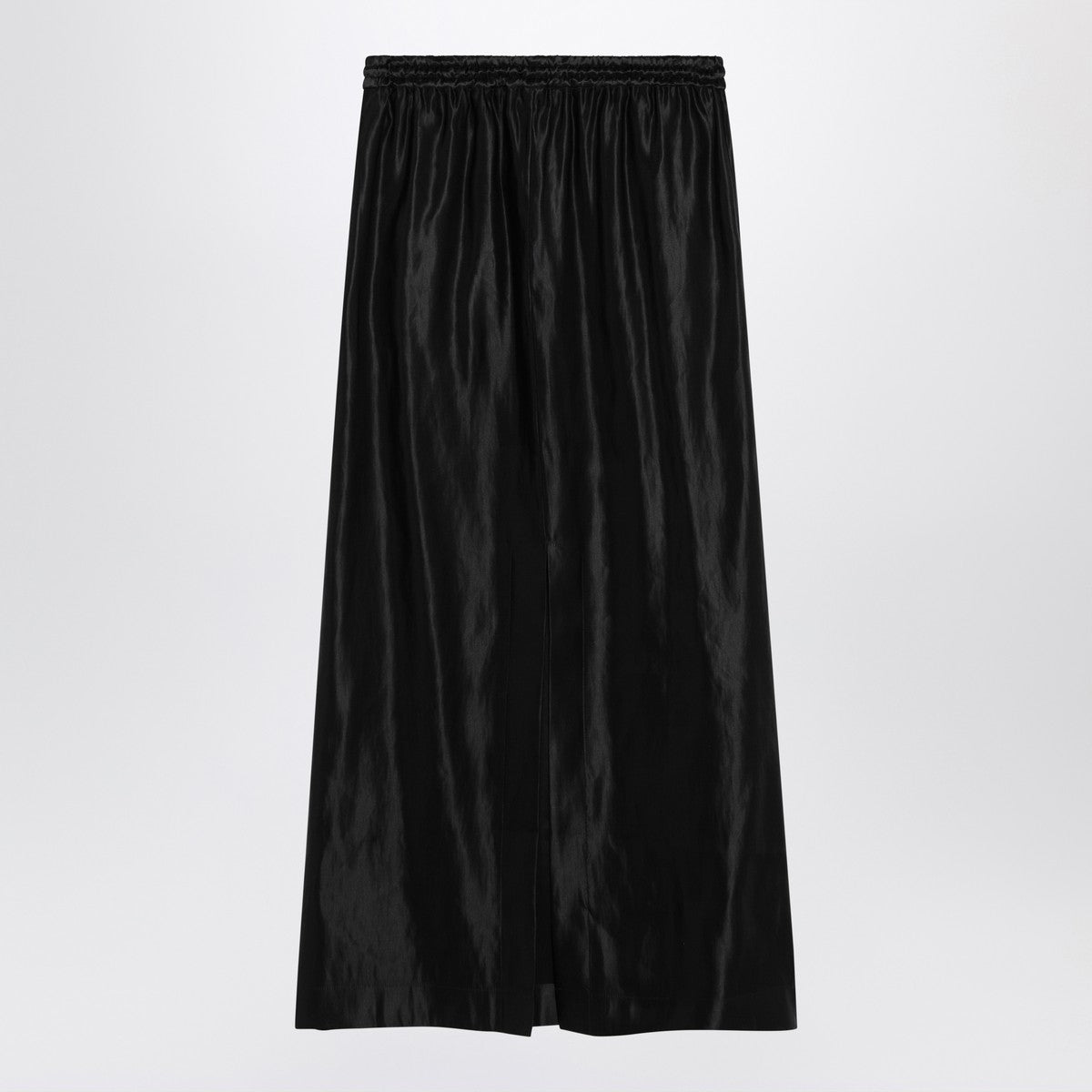 LouLou De Saison LouLou De Saison Black skirt in linen and silk