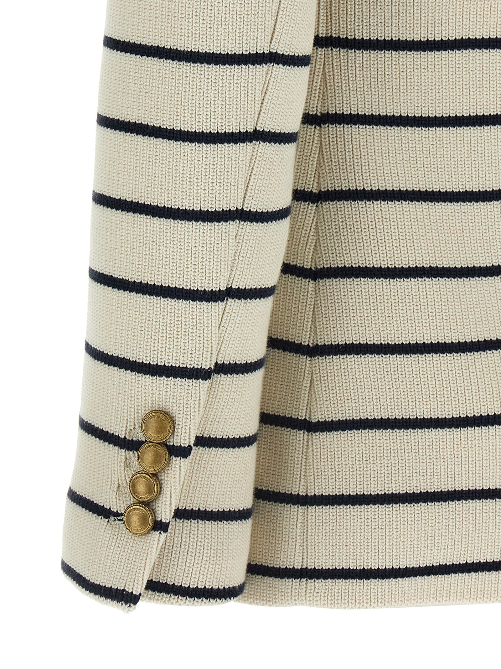 Brunello Cucinelli Brunello Cucinelli Striped Sweater Blazer