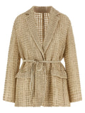 Brunello Cucinelli Brunello Cucinelli Dazzling Net Embroidery Organza Blazer