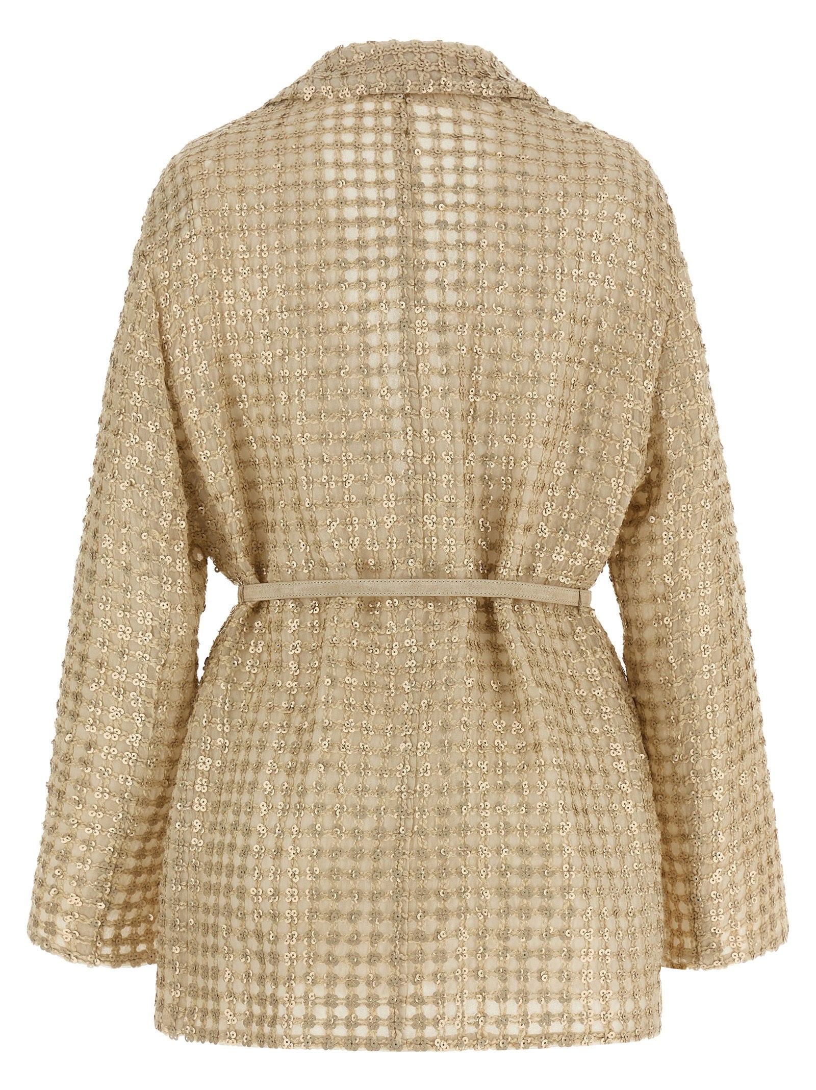 Brunello Cucinelli Brunello Cucinelli Dazzling Net Embroidery Organza Blazer