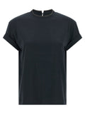 Brunello Cucinelli Brunello Cucinelli Shiny Collar T-shirt
