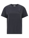 Brunello Cucinelli Brunello Cucinelli Shiny Tab T-shirt