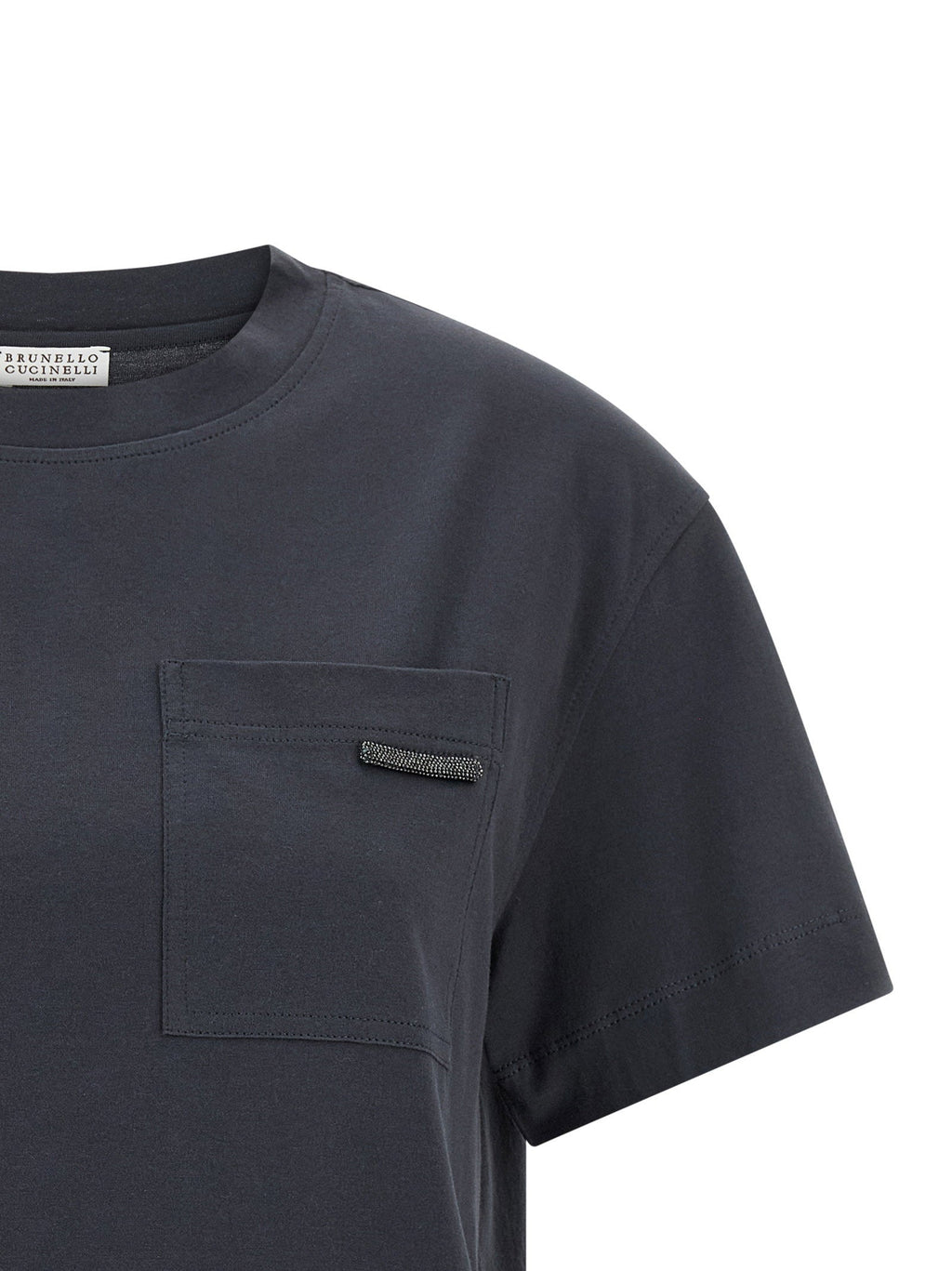 Brunello Cucinelli Brunello Cucinelli Shiny Tab T-shirt