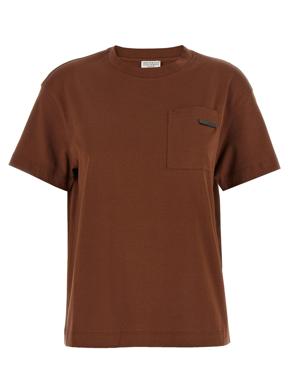 Brunello Cucinelli Brunello Cucinelli Shiny Tab T-shirt