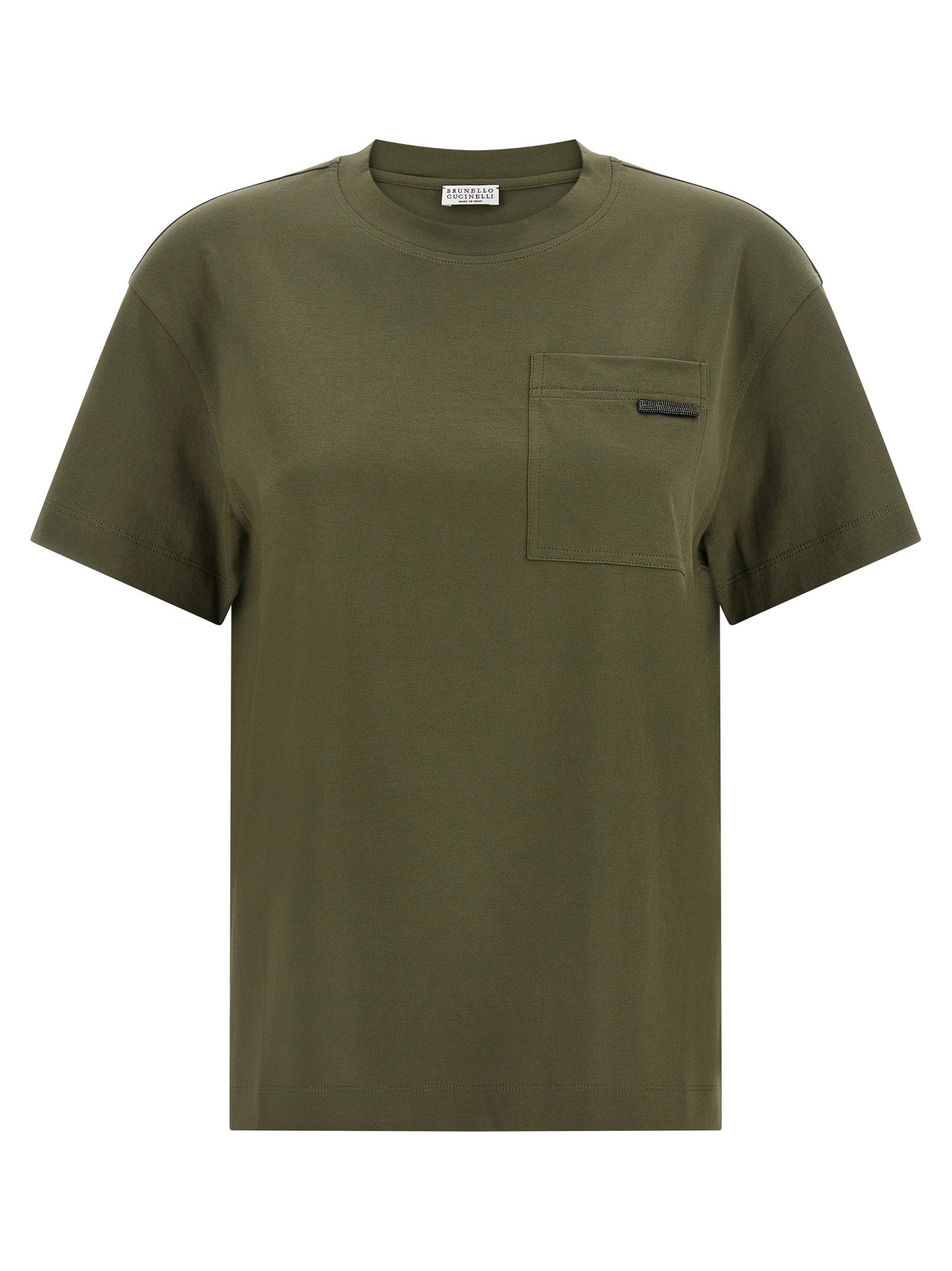 Brunello Cucinelli Brunello Cucinelli Shiny Tab T-shirt