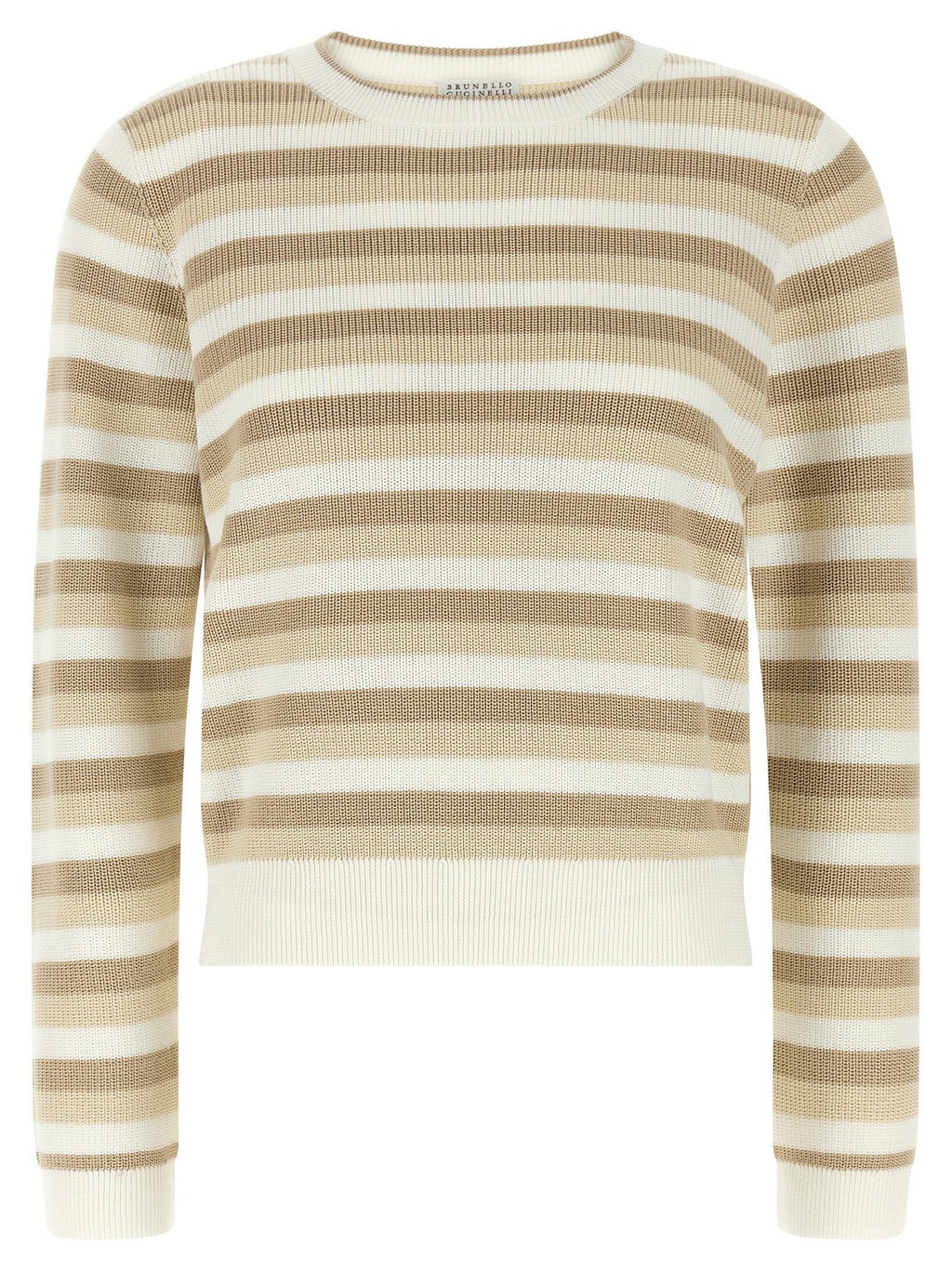 Brunello Cucinelli Brunello Cucinelli Striped Cotton Sweater