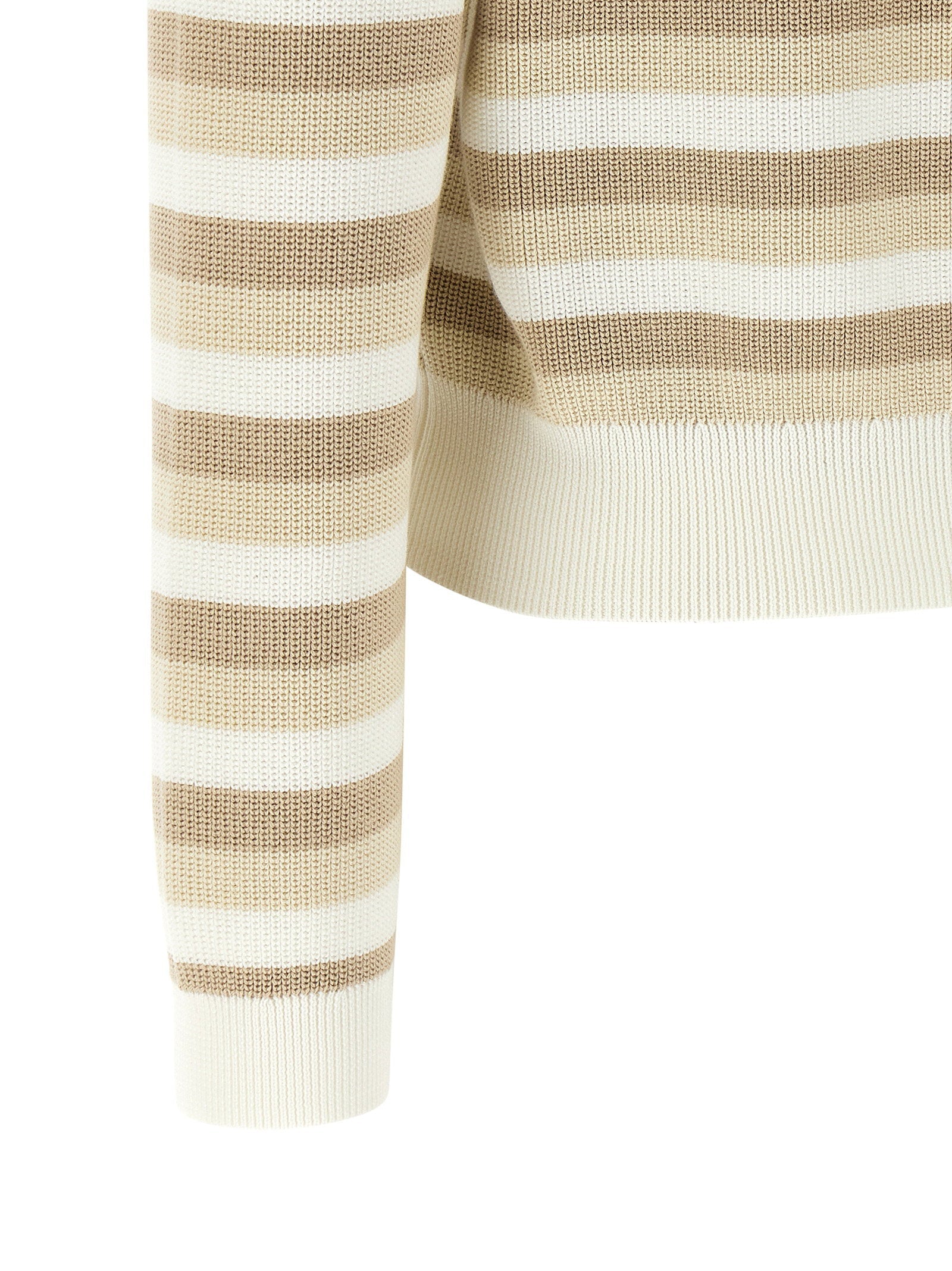 Brunello Cucinelli Brunello Cucinelli Striped Cotton Sweater