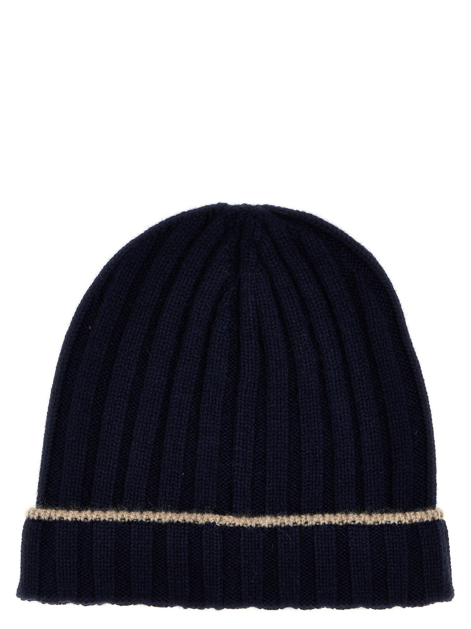 Brunello Cucinelli Brunello Cucinelli Contrast Line Beanie