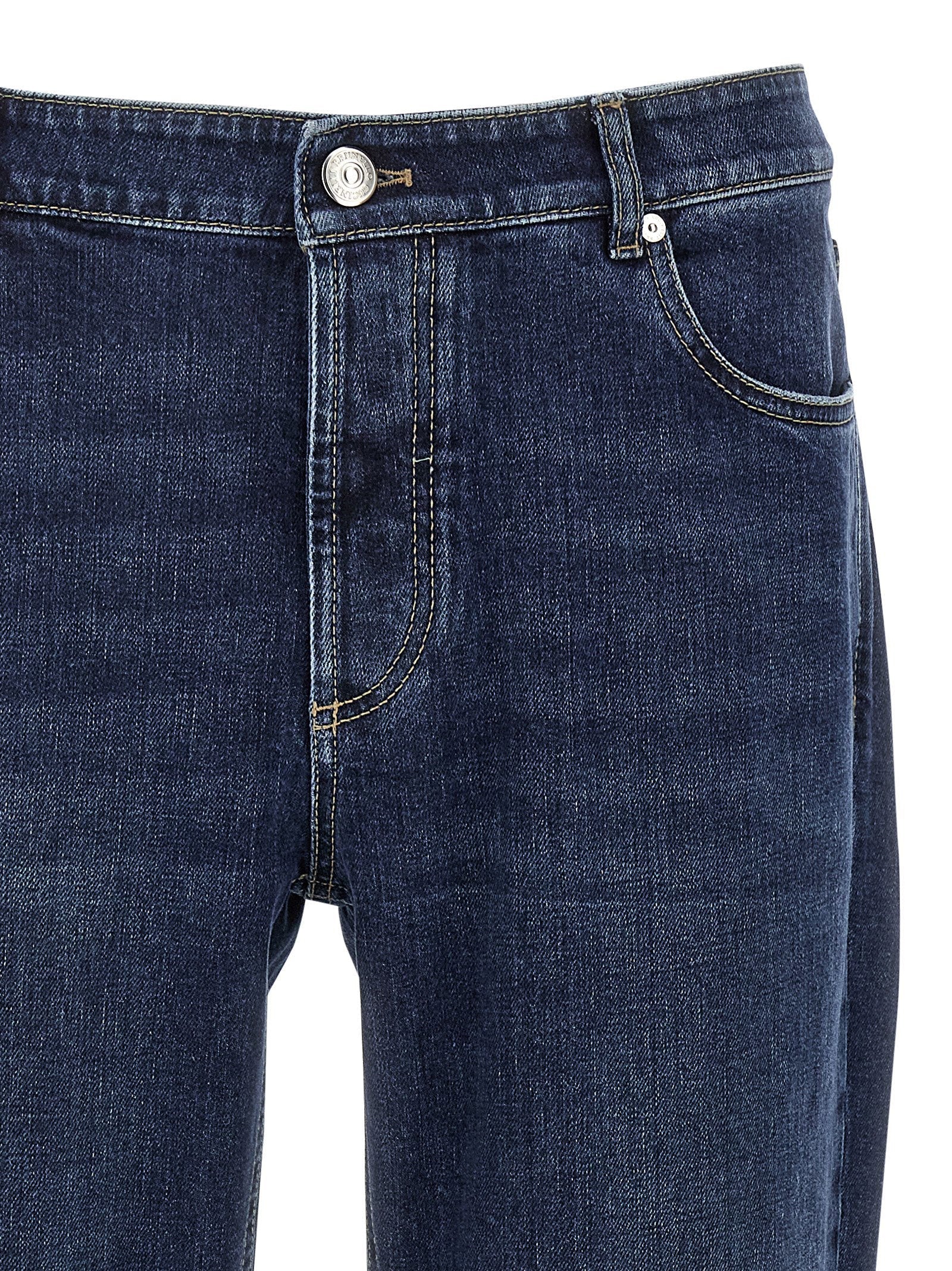Brunello Cucinelli Brunello Cucinelli Logo Embroidery Stretch Jeans