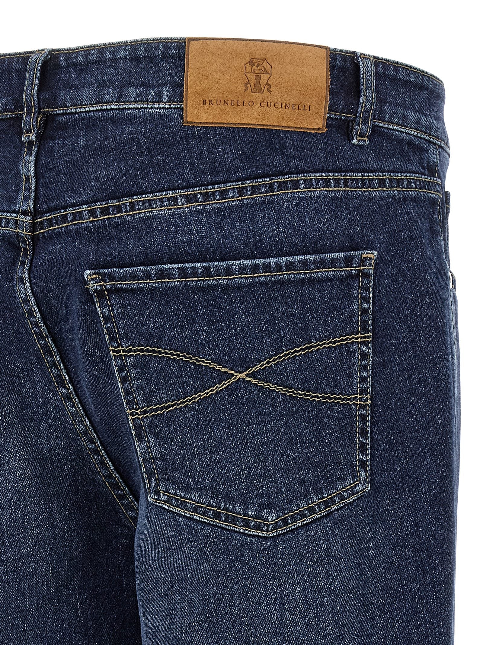 Brunello Cucinelli Brunello Cucinelli Logo Embroidery Stretch Jeans