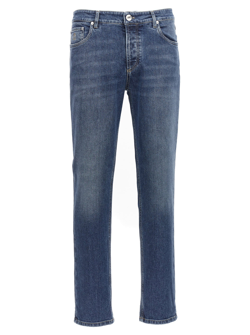 Brunello Cucinelli Brunello Cucinelli Logo Embroidery Stretch Jeans