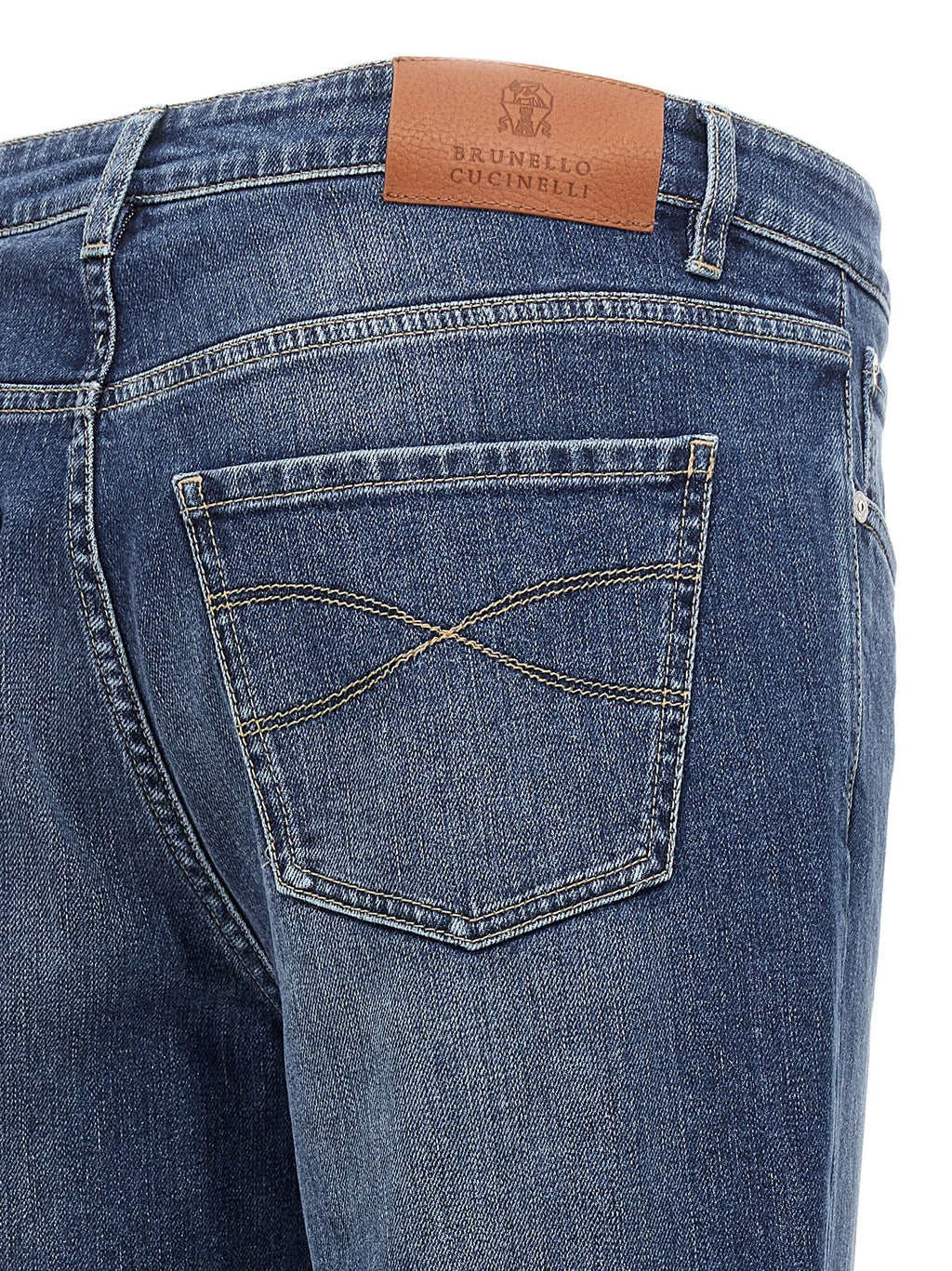Brunello Cucinelli Brunello Cucinelli Logo Embroidery Stretch Jeans