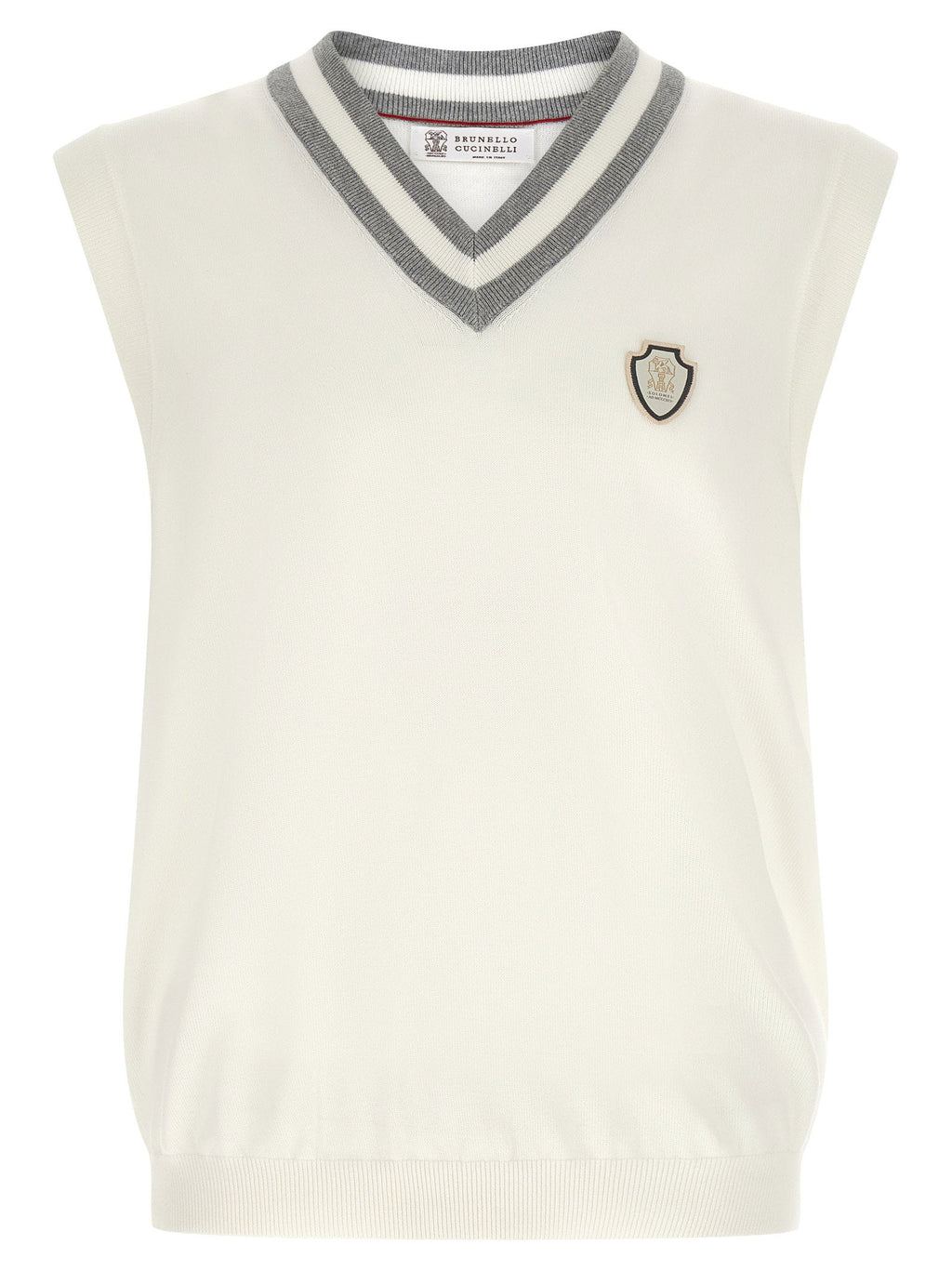 Brunello Cucinelli Brunello Cucinelli Logo Patch Vest