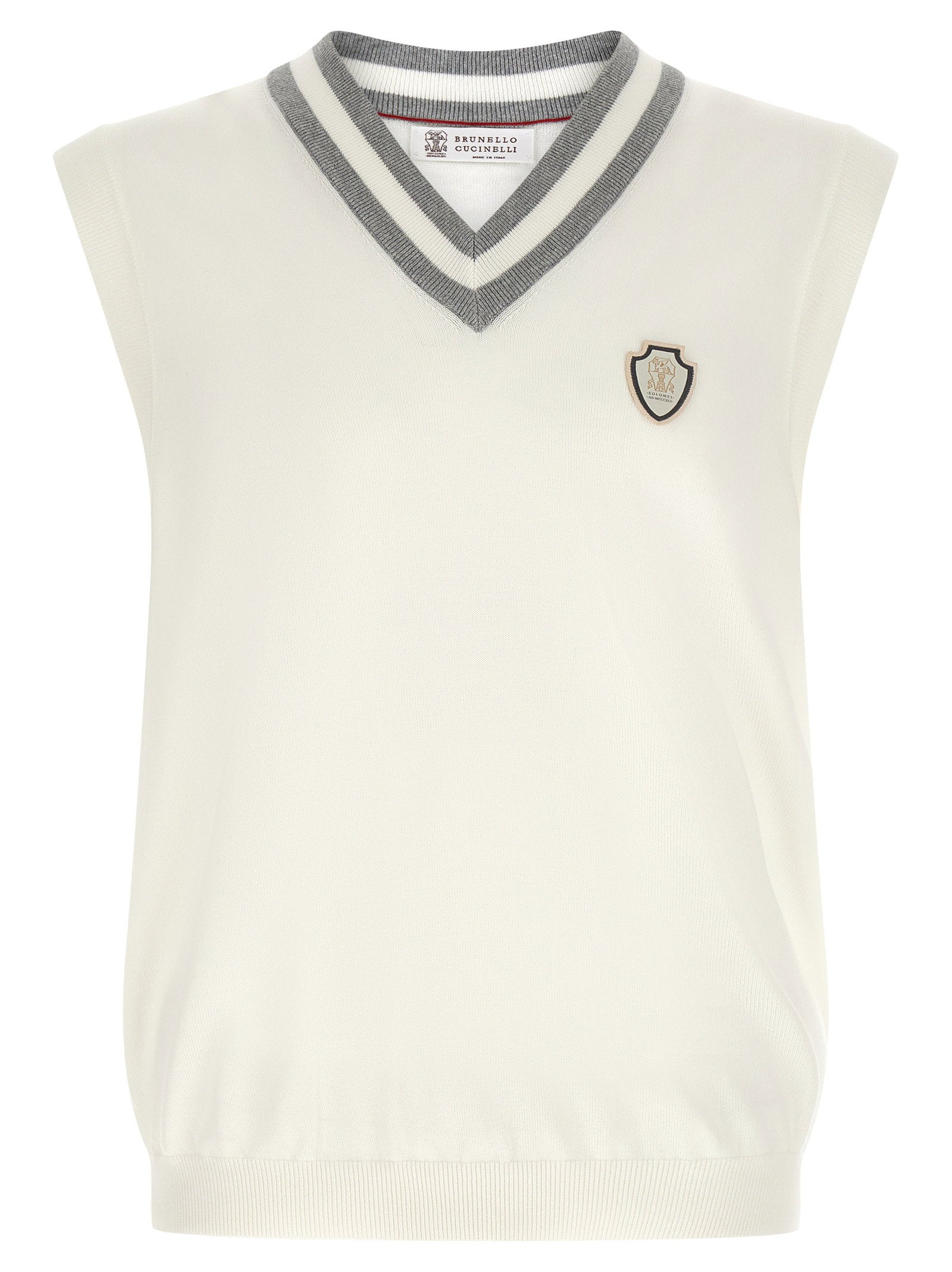 Brunello Cucinelli Brunello Cucinelli Logo Patch Vest