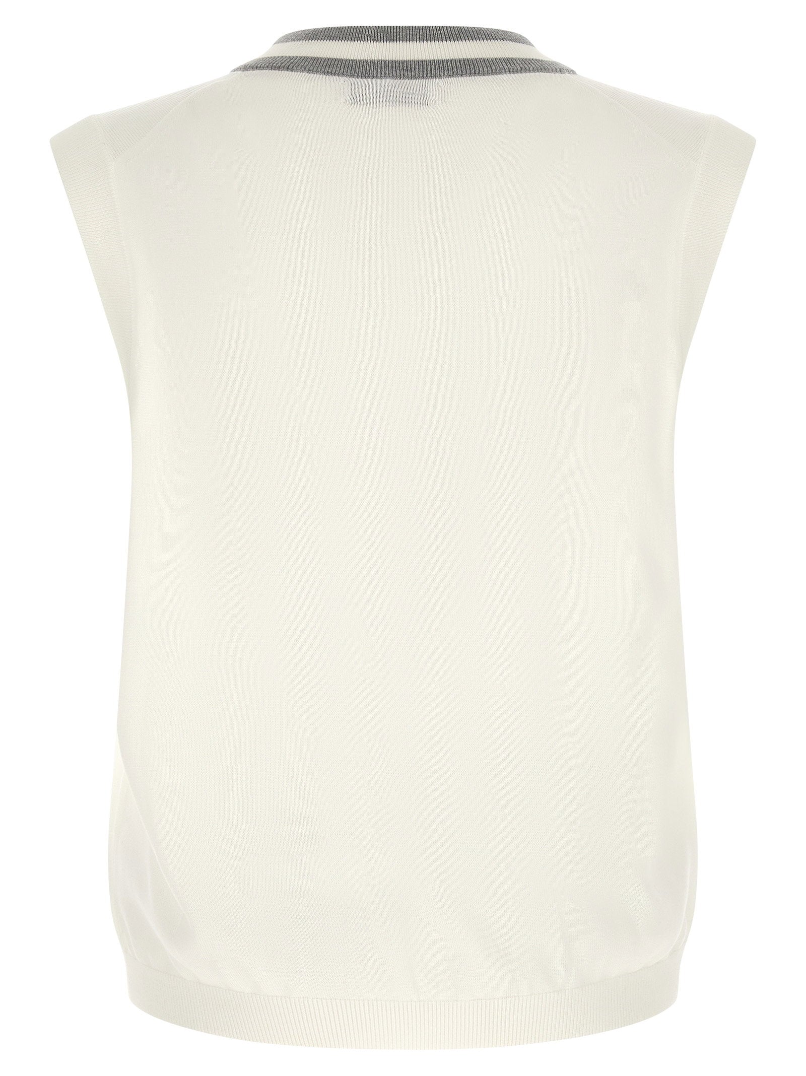 Brunello Cucinelli Brunello Cucinelli Logo Patch Vest