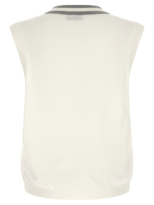 Brunello Cucinelli Brunello Cucinelli Logo Patch Vest