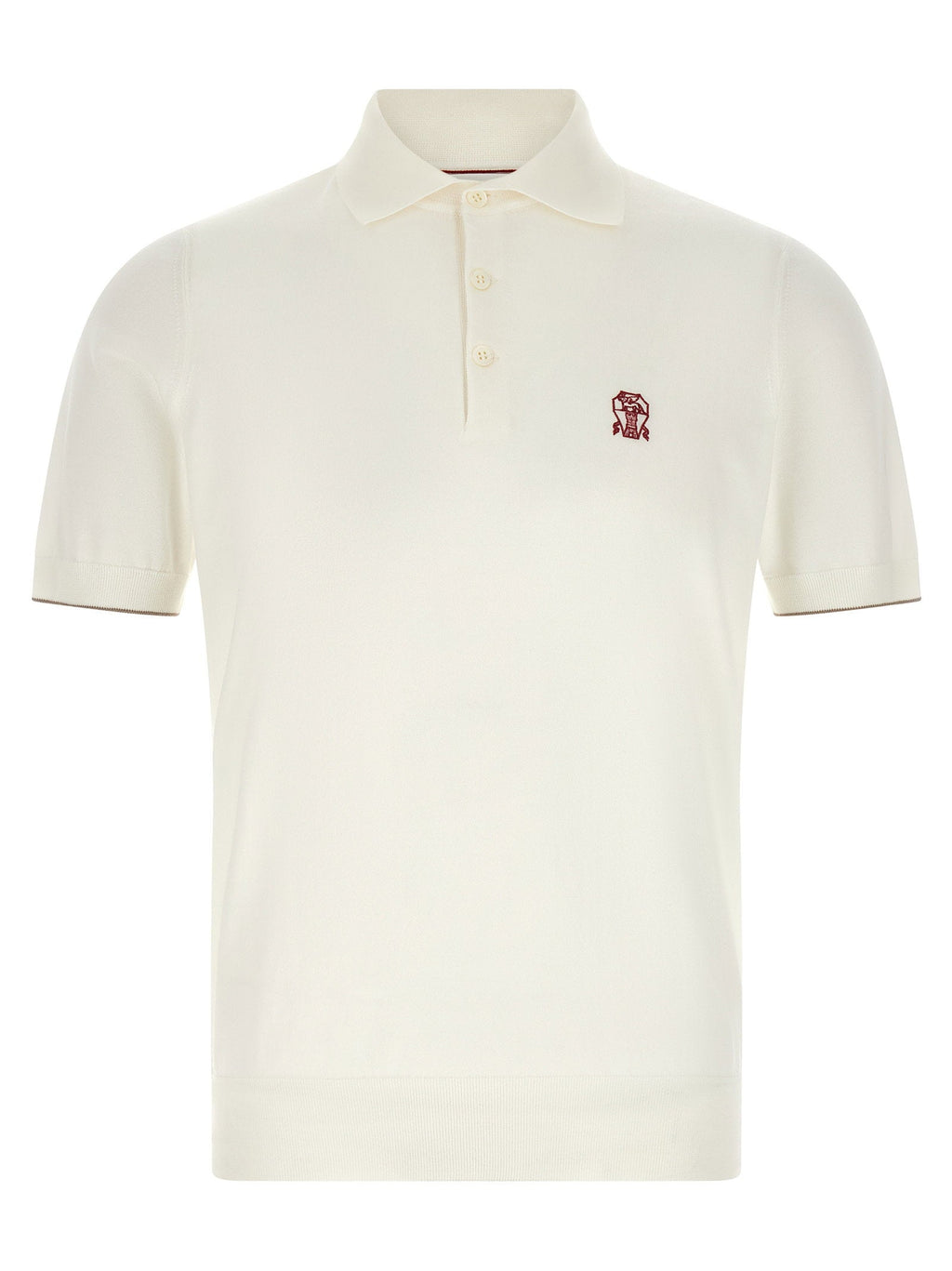 Brunello Cucinelli Brunello Cucinelli Logo Embroidery Polo Shirt
