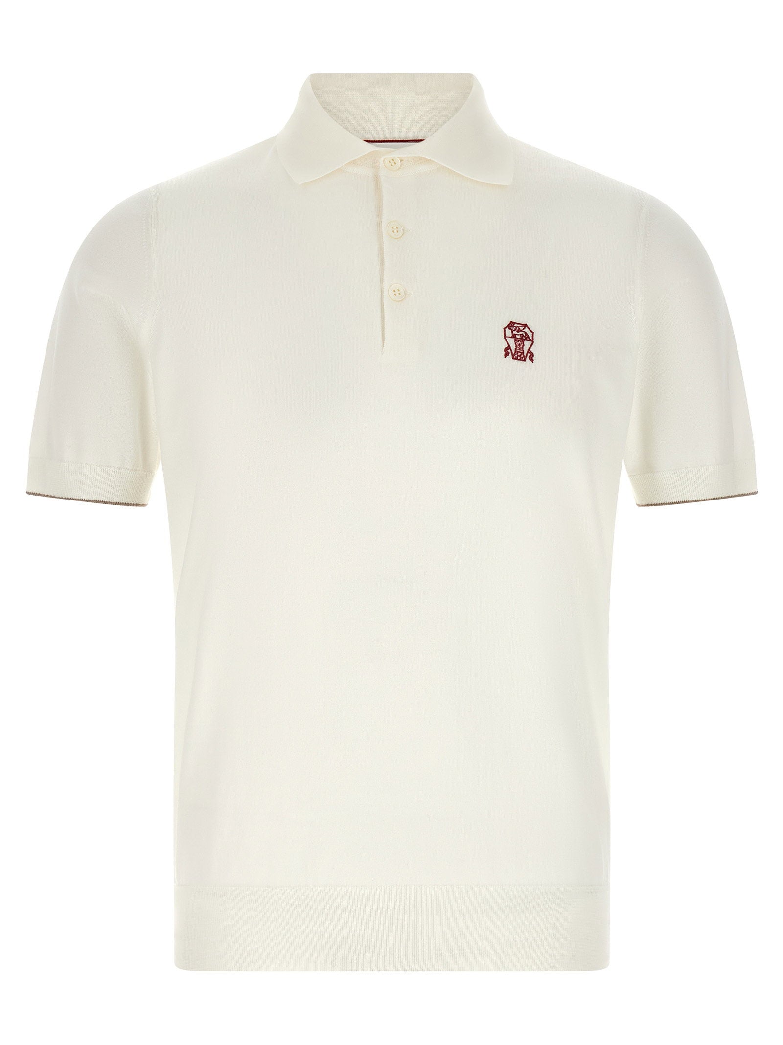 Brunello Cucinelli Brunello Cucinelli Logo Embroidery Polo Shirt