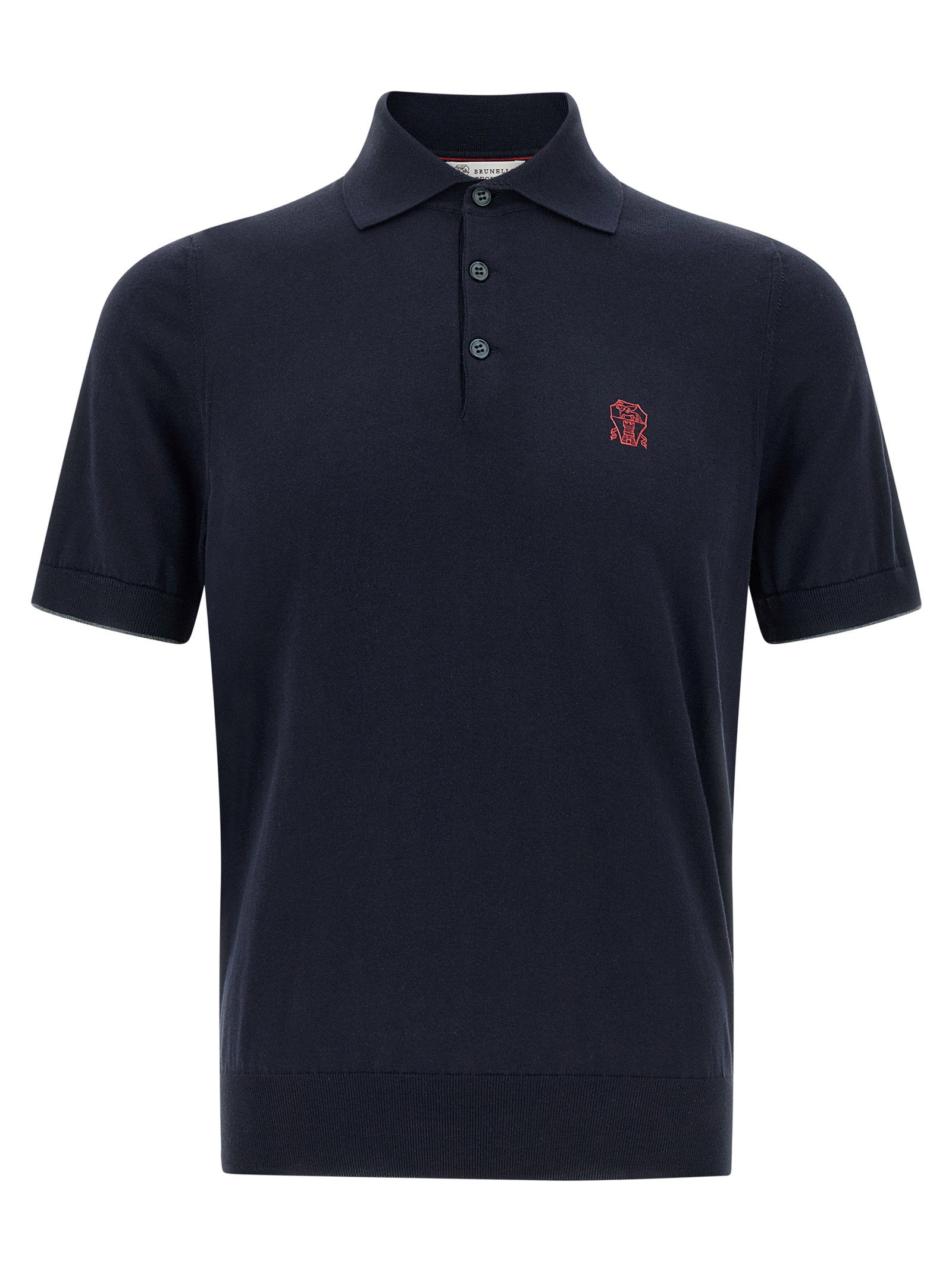Brunello Cucinelli Brunello Cucinelli Logo Embroidery Polo Shirt