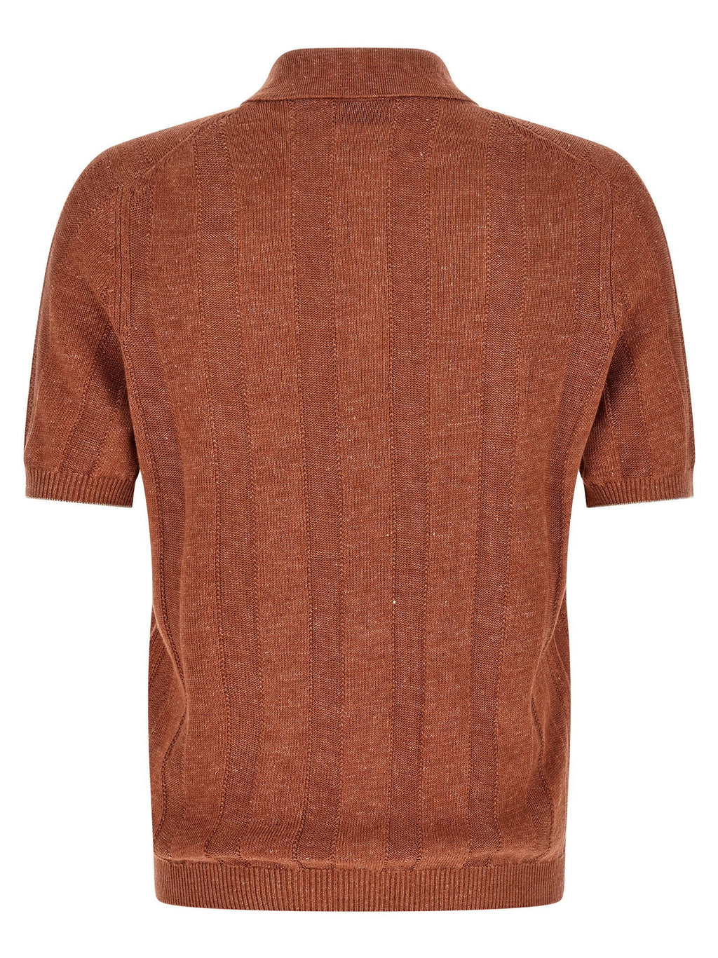 Brunello Cucinelli Brunello Cucinelli Wide Ribbed Polo Shirt