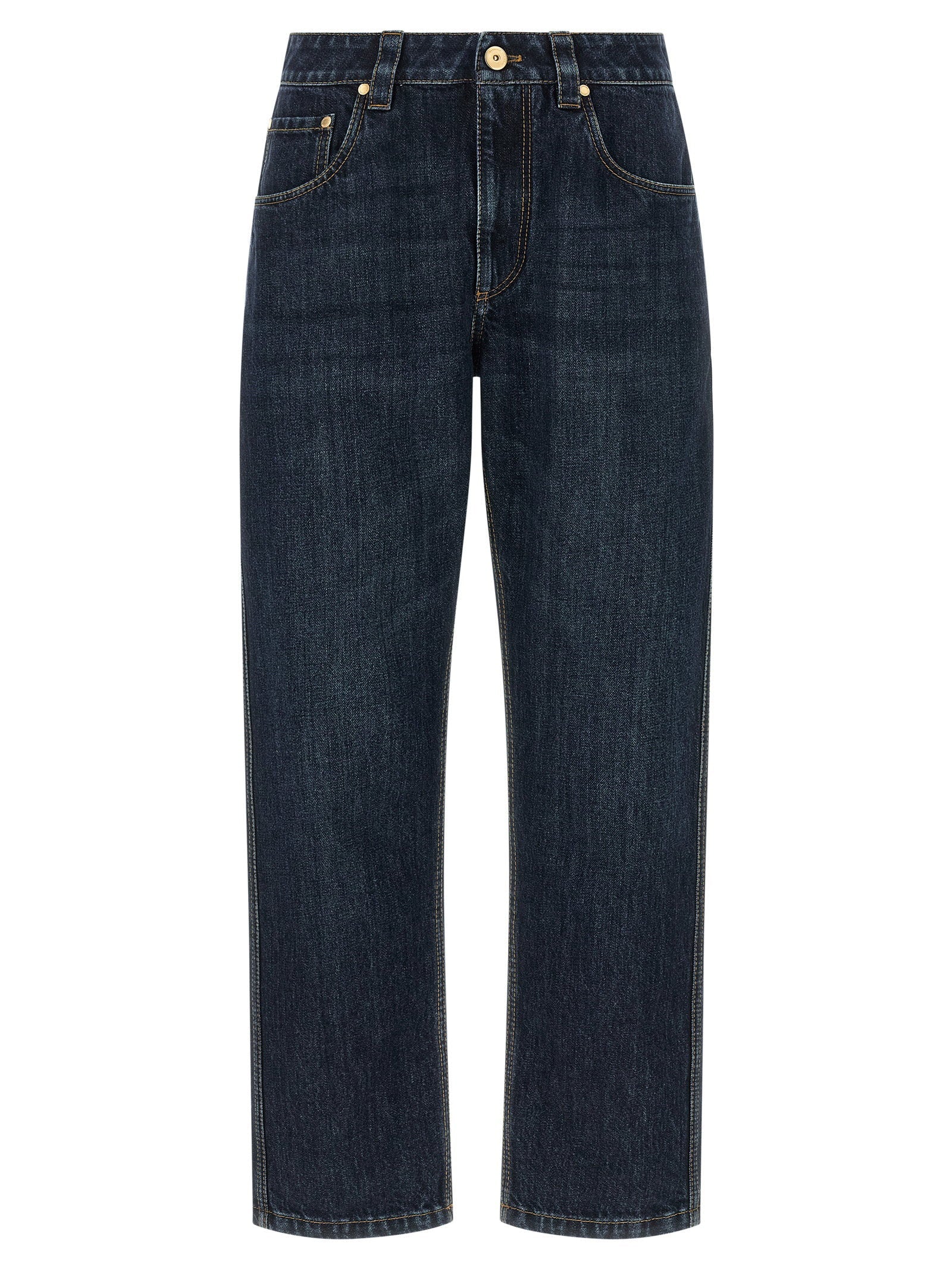 Brunello Cucinelli Brunello Cucinelli Shiny Bartack Jeans