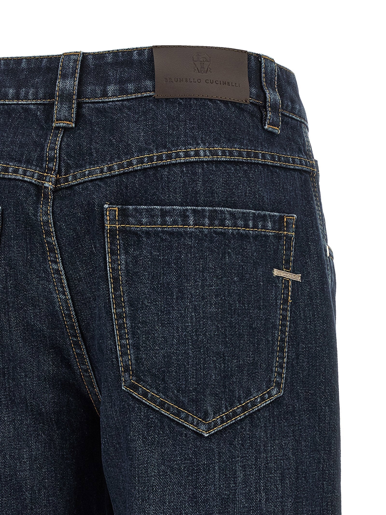 Brunello Cucinelli Brunello Cucinelli Shiny Bartack Jeans