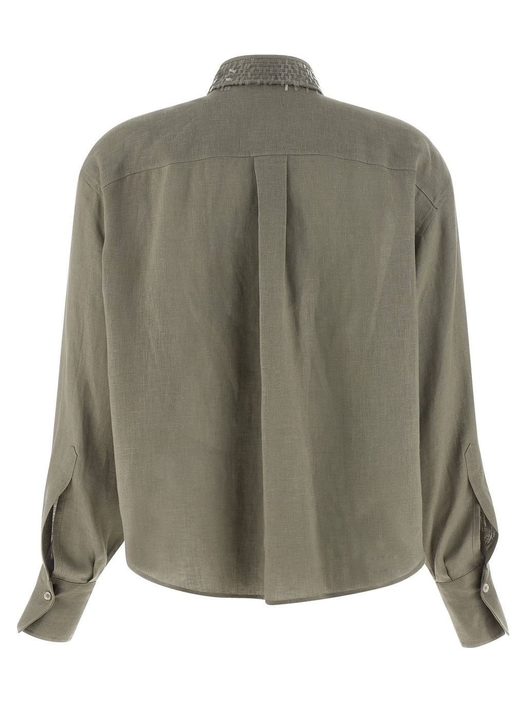 Brunello Cucinelli Brunello Cucinelli Sequin Collar Shirt