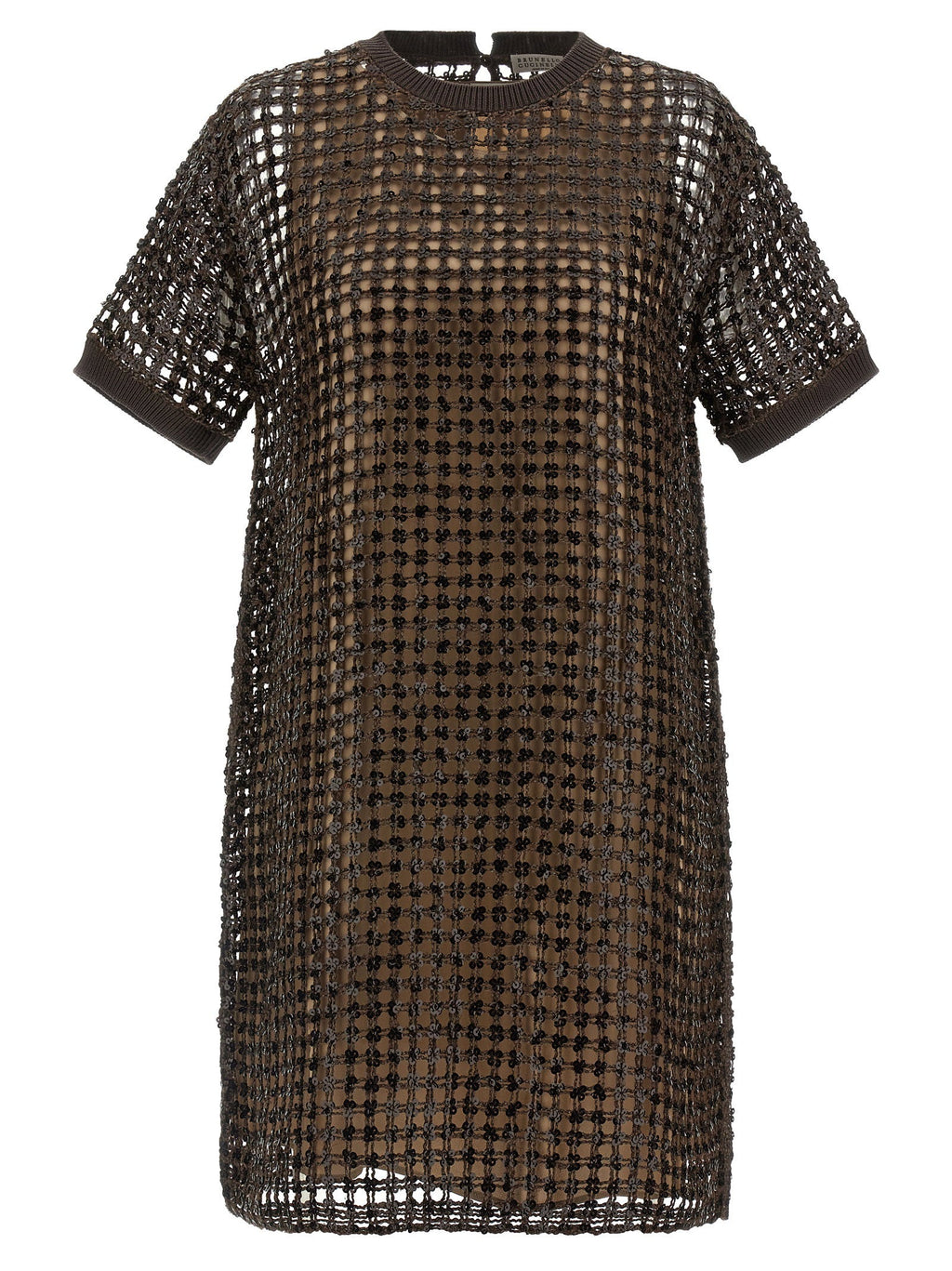 Brunello Cucinelli Brunello Cucinelli Sequin Mesh Dress