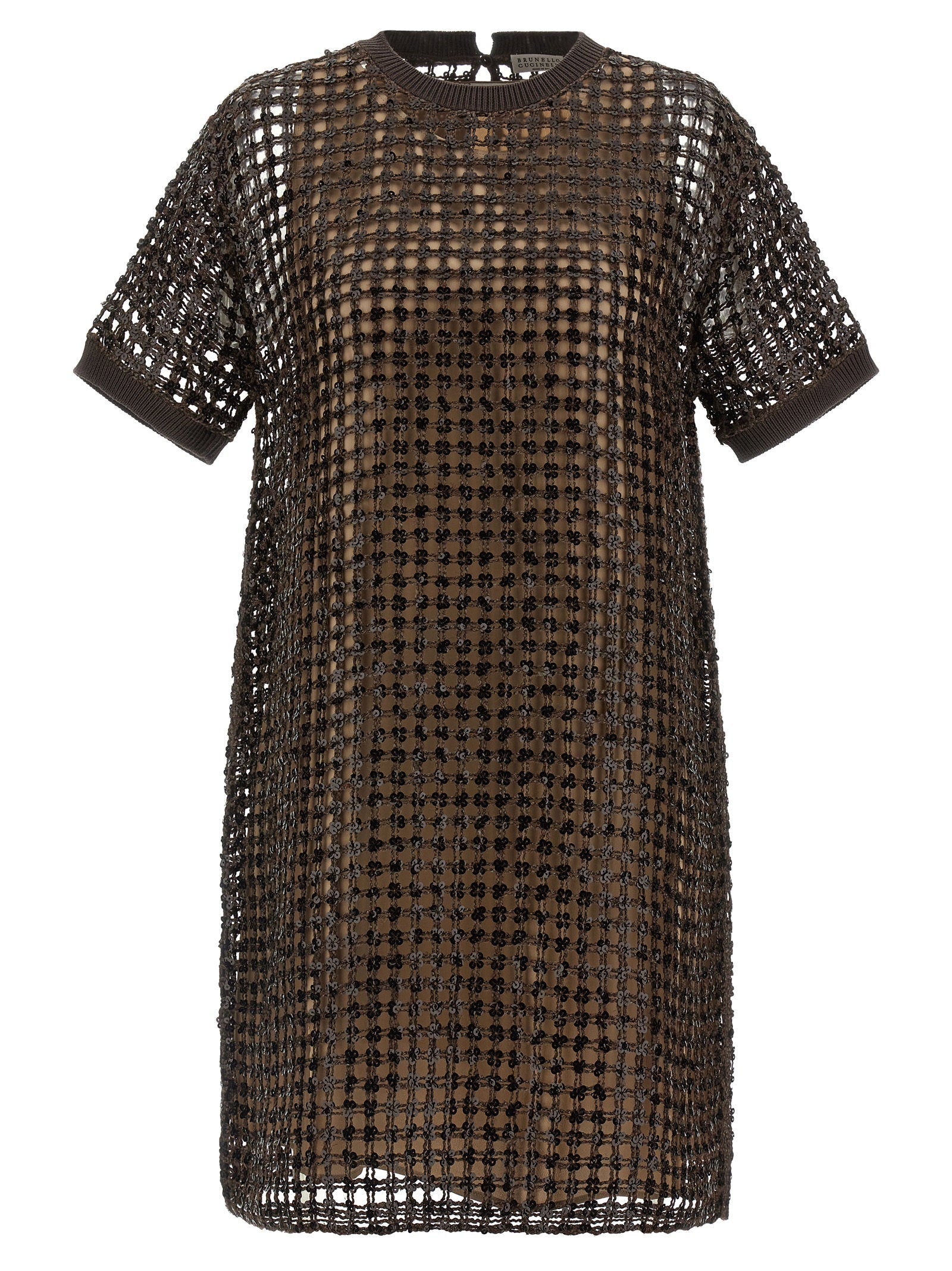 Brunello Cucinelli Brunello Cucinelli Sequin Mesh Dress