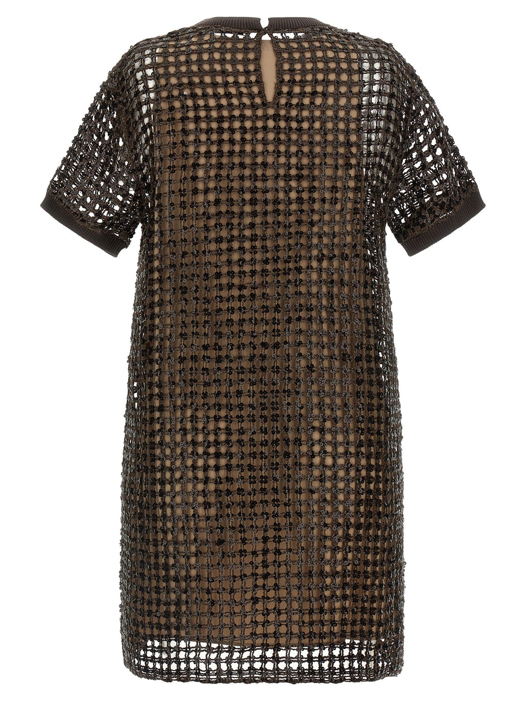 Brunello Cucinelli Brunello Cucinelli Sequin Mesh Dress