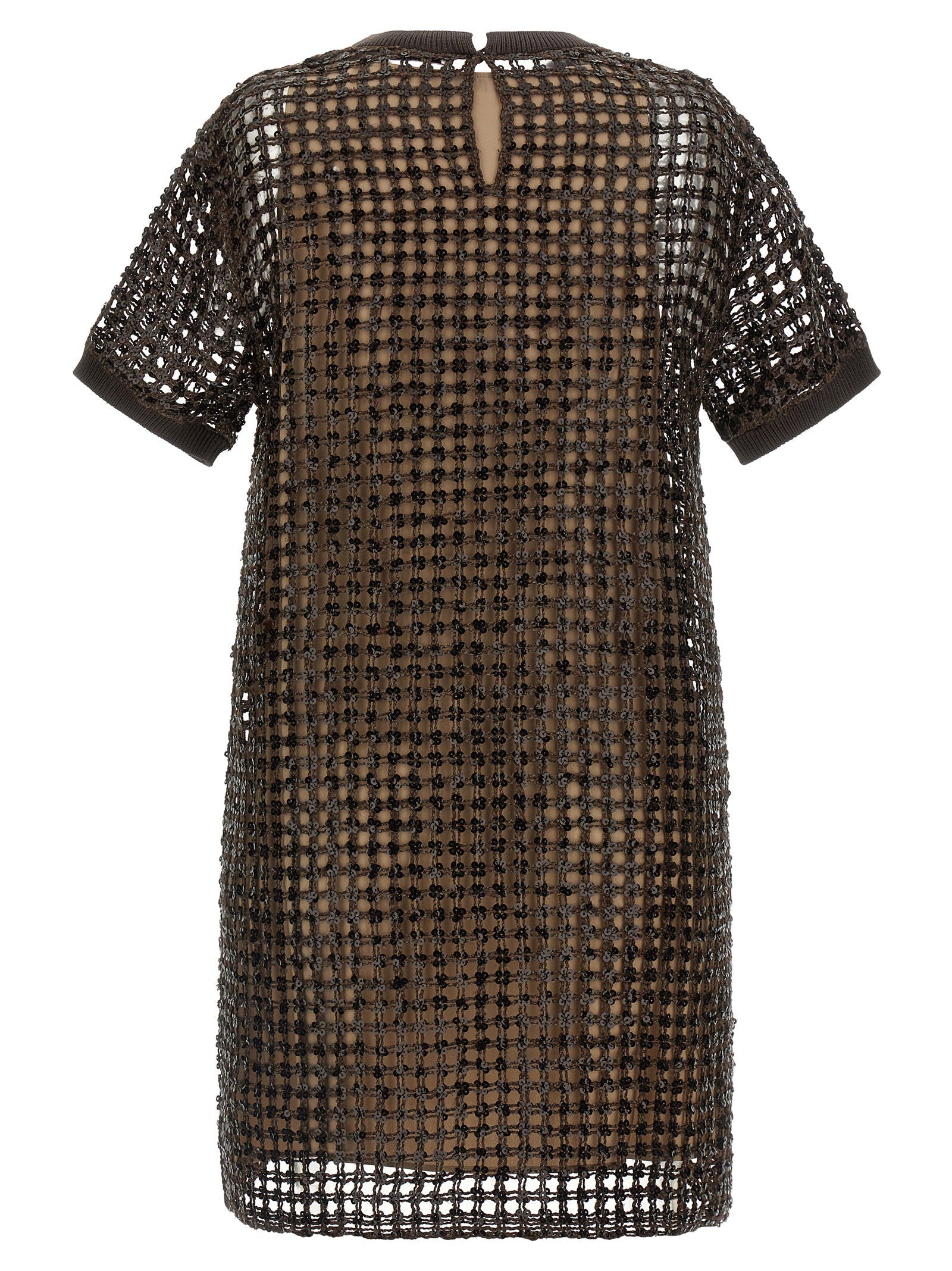 Brunello Cucinelli Brunello Cucinelli Sequin Mesh Dress