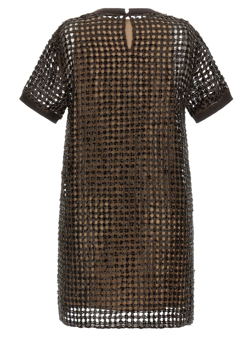 Brunello Cucinelli Brunello Cucinelli Sequin Mesh Dress