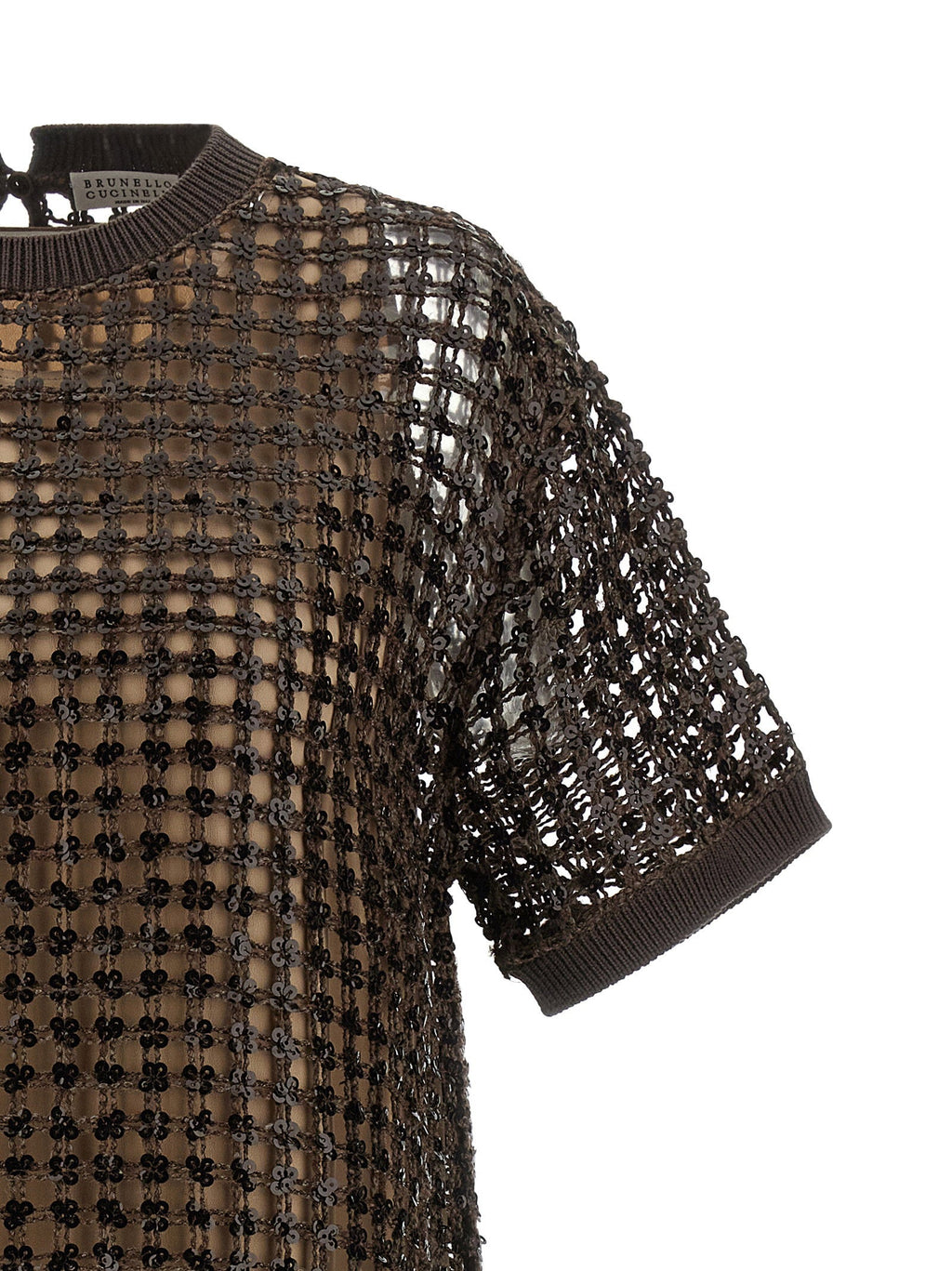 Brunello Cucinelli Brunello Cucinelli Sequin Mesh Dress