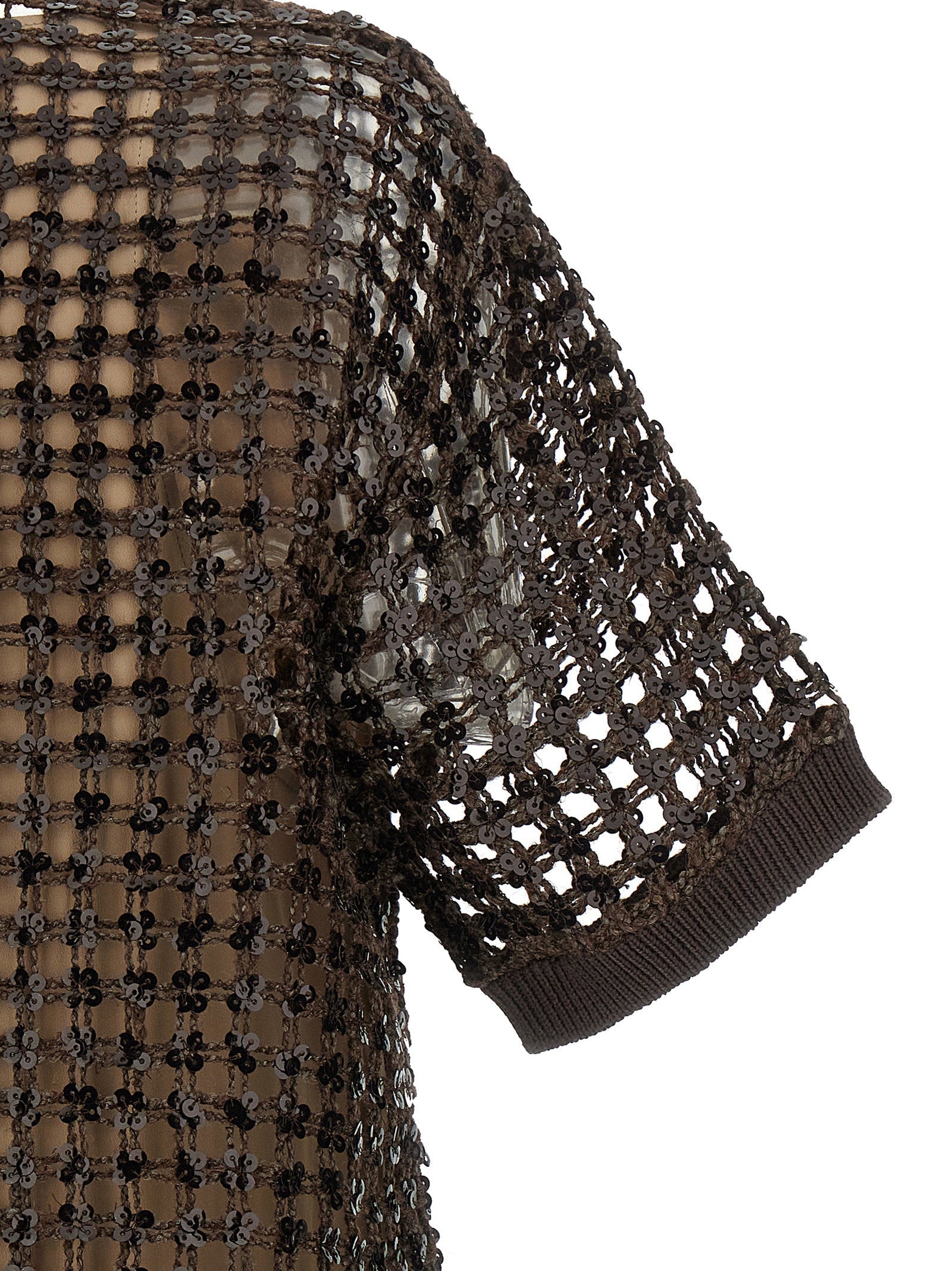 Brunello Cucinelli Brunello Cucinelli Sequin Mesh Dress