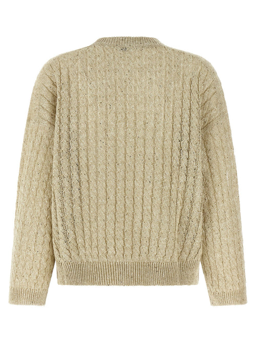 Brunello Cucinelli Brunello Cucinelli Dazzling Cable Sweater